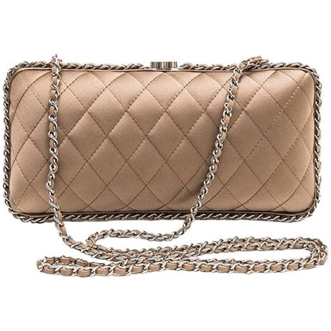 chanel satin embellished gold clutch|chanel quilted clutch.